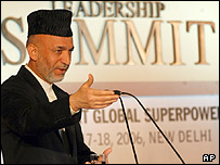 کرزی در هند