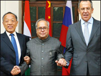 भारत, रूस और चीन के विदेश मंत्री