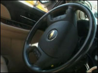 Interior de carro sem motorista