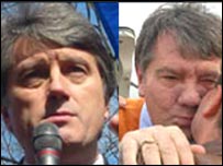 Віктор Ющенко до і після таємничої хвороби