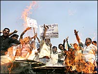 राजस्थान में प्रदर्शन 