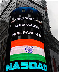 नैस्डैक में भारतीय तिरंगा