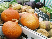 An array of vegetables