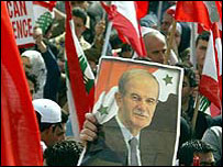 Manifestantes no Líbano