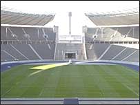 Estádio de Berlim, onde a festa seria realizada