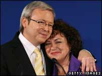 Vợ chồng ông Rudd 