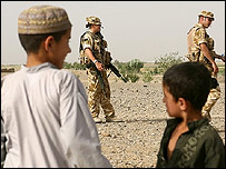 سربازان بريتانيايی در ولايت هلمند