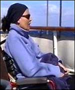 Cathy on a tall ship