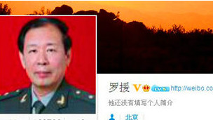 羅援在新浪的微博（網絡截圖）