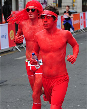 英里赛参加者 - 红人