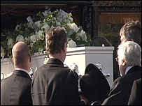 Gemma Adams' coffin