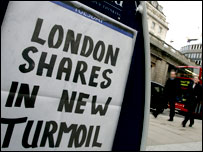 शेयर बाज़ार में गिरावट का पोस्टर