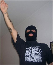 Integrante de grupo neonazista em Israel (foto: Polícia de Israel/arquivo)