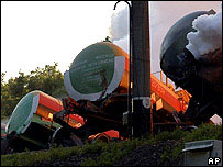 واگن های شعله ور