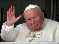 Pope at hospital