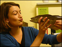 Martha Roberts and fish!