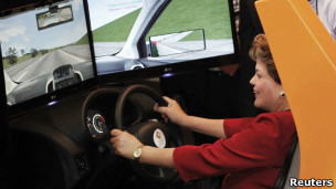 Dilma Rousseff no Salão do Automóvel de São Paulo