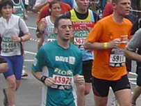 Runners competing in the London Marathon