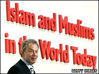 تونی بلر در کنفرانس اسلام و مسلمانان در دنيای امروز 