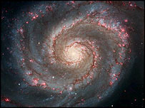 کهکشان گردابی، عکس هابل