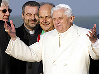 O papa Bento 16 e Bartolomeu 1º