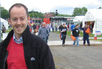 Gareth James ar faes Caerfyrddin