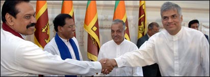 The leaders after signing the MOU