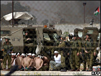 Pasukan Israel dan tahanan Palestina