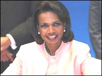Secretária de Estado americana, Condoleezza Rice