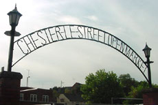 Chester-le-Street open market sign