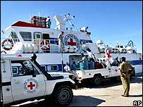 ICRC ship in Jaffna
