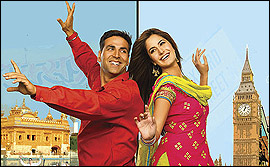 Katrina Kaif & Akshay Kumar in Namastey London