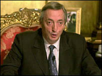 O presidente argentino, Kirchner