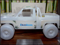 Protótipo em minuatura do 'primeiro carro verde do mundo' (Foto Valter Campanato/ABr) 