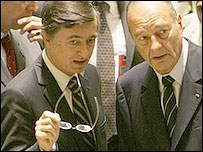 ژاک شيراک در کنار دوست بلازی