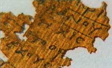 Scrap of ancient parchment