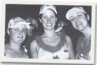 Nia a Maon gydag un o'i ffrindiau