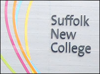 Suffolk New College sign
