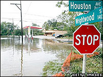 Área inundada em Houston