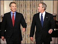 Tony Blair e George W. Bush