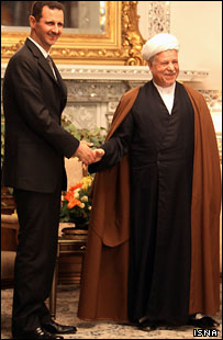 هاشمی رفسنجانی، بشار اسد : عکس از ایسنا  