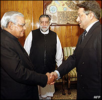 مشرف واجپائی 