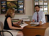 Estate agents' office