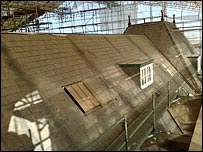 Great Yarmouth Town Hall roof under restoration
