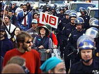 Manifestantes em San Francisco