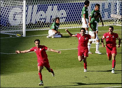 شادی پس از تنها گل ايران