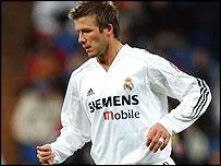 ديويد بکهام، ستاره انگليسی رئال مادريد