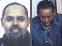 Hai nghi phạm được cảnh sát nêu tên Muktar Said Ibraihim (người bên trái) và Yasin Hassan Omar 