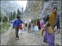 अमरनाथ के श्रद्धालु