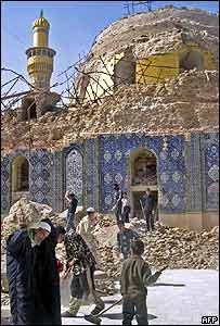 Đền thờ Hồi giáo ở Samarra sau vụ đánh bom